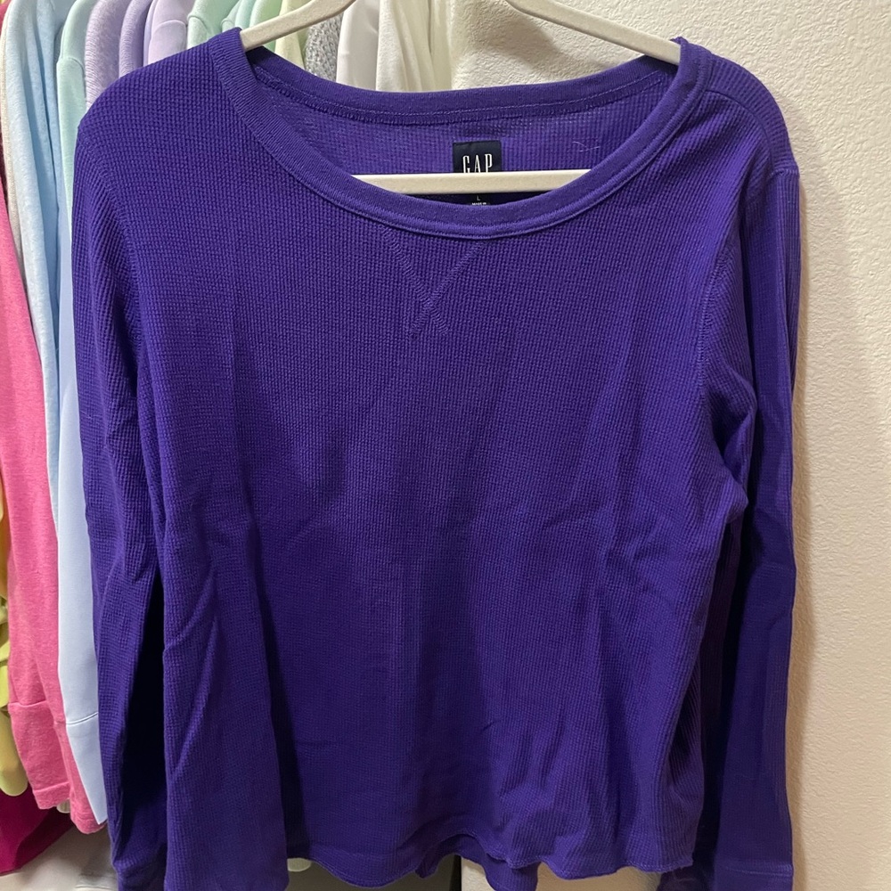 GAP Lobelia Waffle Knit Long Sleeve